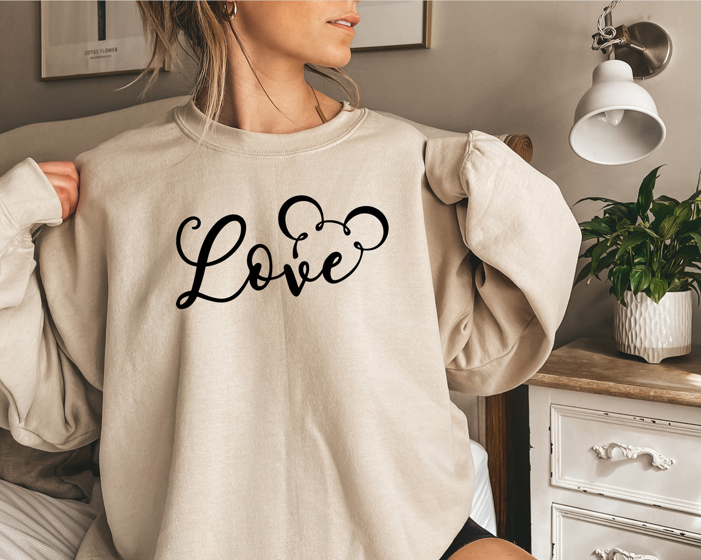 Disney Love Sweatshirt, Disney Mickey Hoodie, Love Sweater-newamarketing