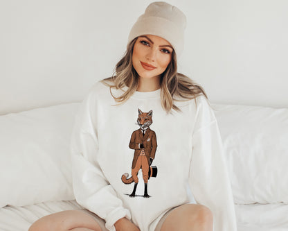 Fox Sweatshirt, Hoodies with Animals, Fox Sweatshirt Womens-newamarketing