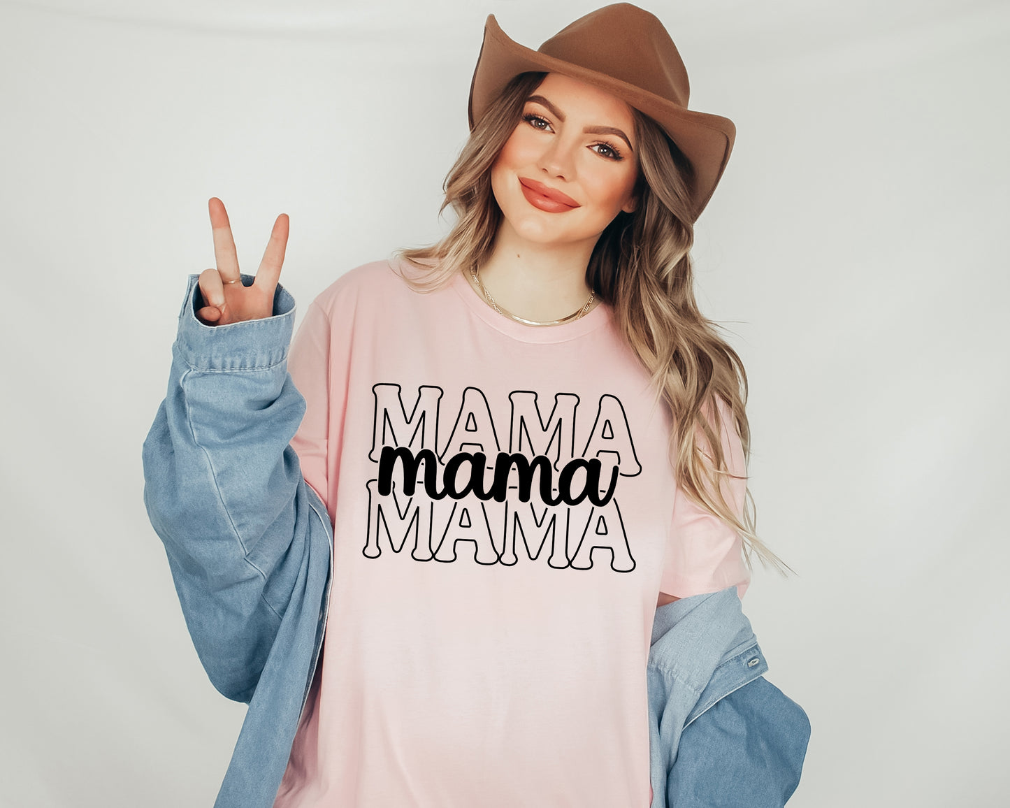 Stacked Font Mama Shirt, Retro Mama Shirt, Custom Mama Shirt-newamarketing