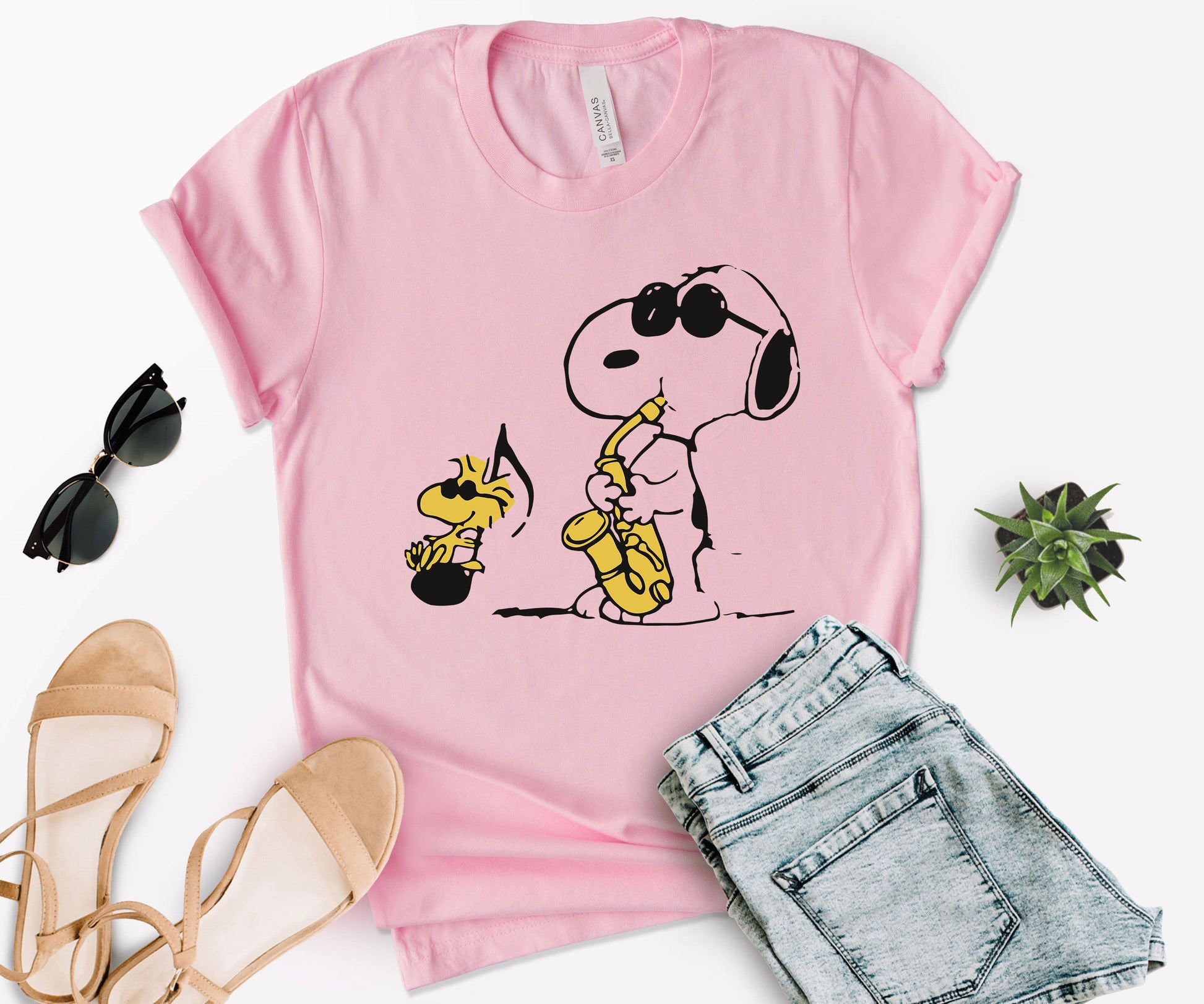 Snoppy Saxophone Shirt, Funny Saxophone Shirts ,Snoopy Peanuts Shirt -newamarketing