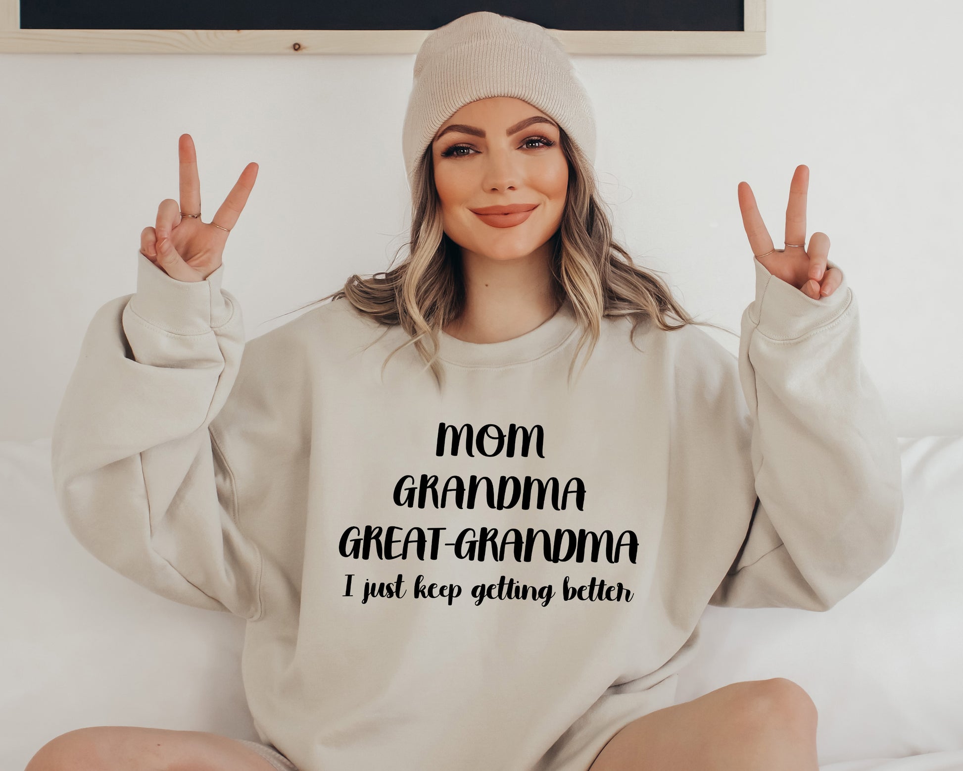 Mom Grandma Great-Grandma Sweatshirt, Cool Gifts For Grandma, Grandma Hoodie-newamarketing