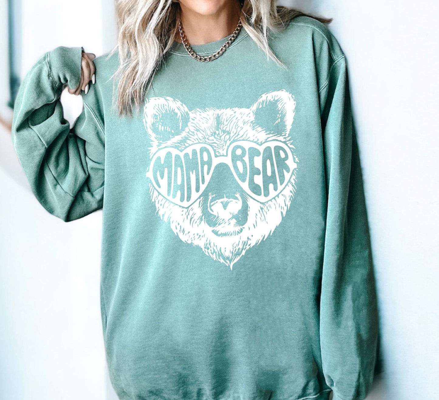 Mama Bear Sweatshirt, Comfort Colors Sweatshirt, Mothers day Gift-newamarketing