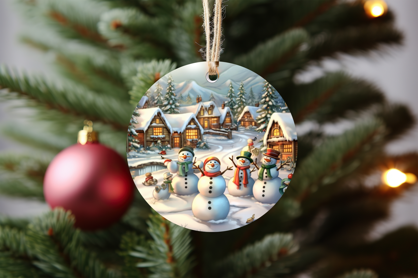 Cute Snowmen Christmas Ornaments