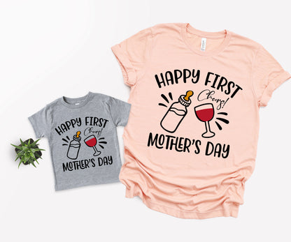 Happy First Mother's Day Shirts, Matching Mommy and Me Shirts, Mommy and Me Outfits-newamarketing