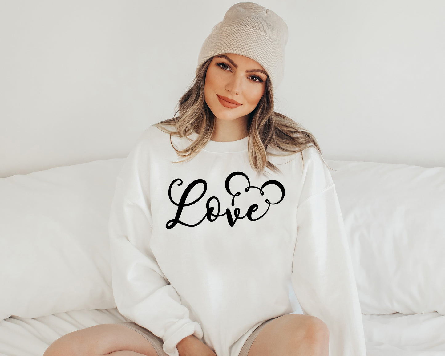 Disney Love Sweatshirt, Disney Mickey Hoodie, Love Sweater-newamarketing