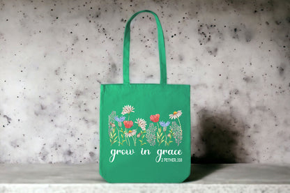 Floral Tote Bag, Christian Tote Bag, Tote Bag Flower-newamarketing