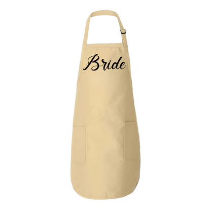 Cute Apron With Pockets, Bride To Be Apron, Wedding Shower Gift For Bride-newamarketing