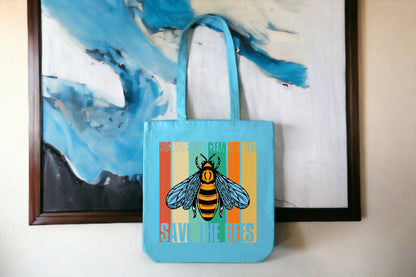 Save The Bees Tote Bag, Canvas Tote Bag, Bee Tote-newamarketing