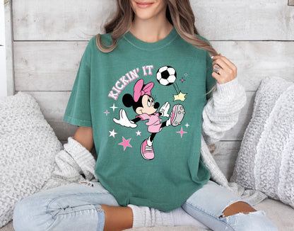 Comfort Colors T-Shirt, Disney Football Shirt, Disney Soccer Shirt-newamarketing