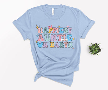 Happiest Aunt on Earth T-shirt, Disney Aunt Shirt, Disney Trip Shirt-newamarketing