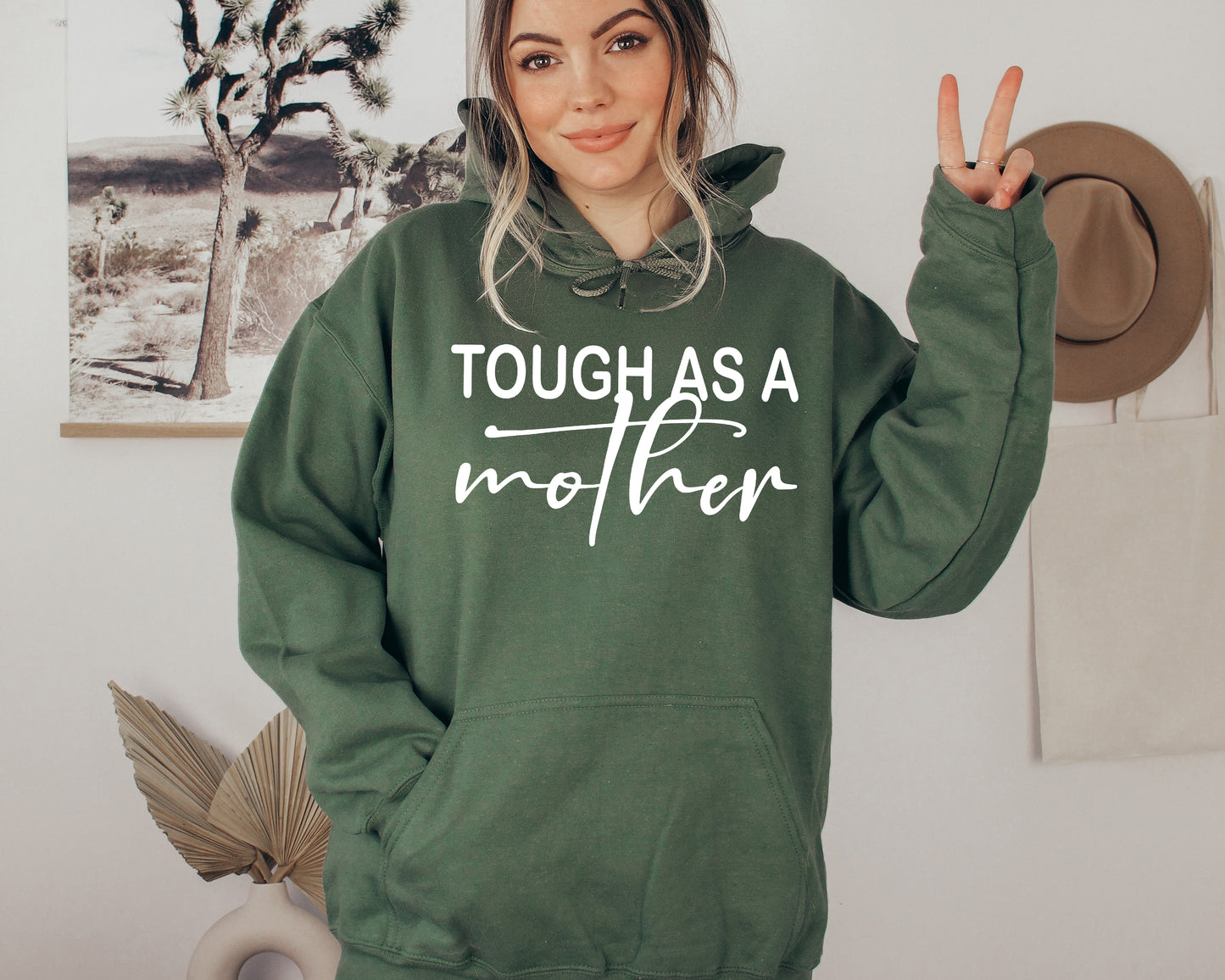 Tough As A Mother Sweatshirt, Mothers Day Gift, Mom Life Hoodie-newamarketing