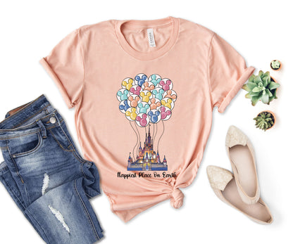 Happiest Place on Earth Shirt, Disney Up Shirt, Disneyland Mickey Shirt-newamarketing