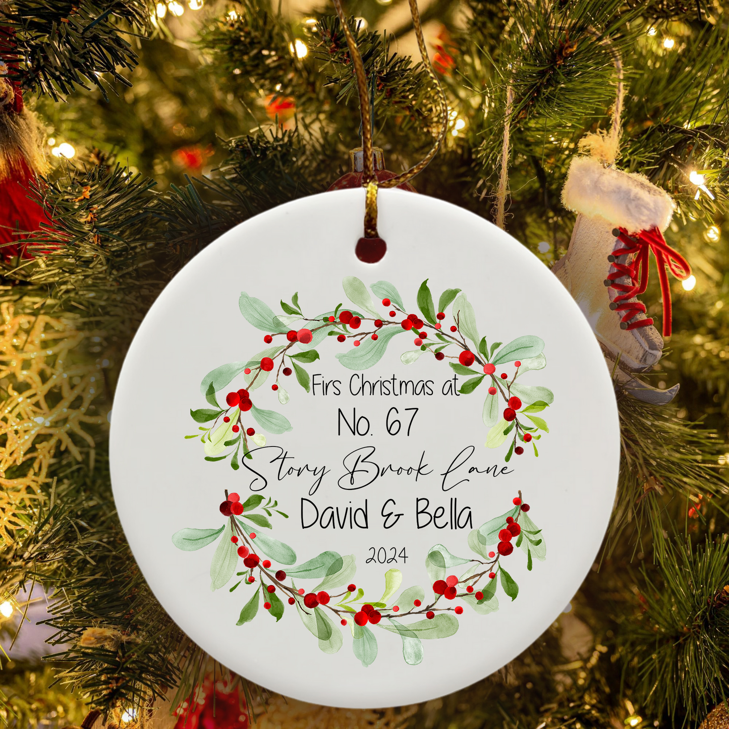 New House Personalized Ornament - First Home Christmas Ornament