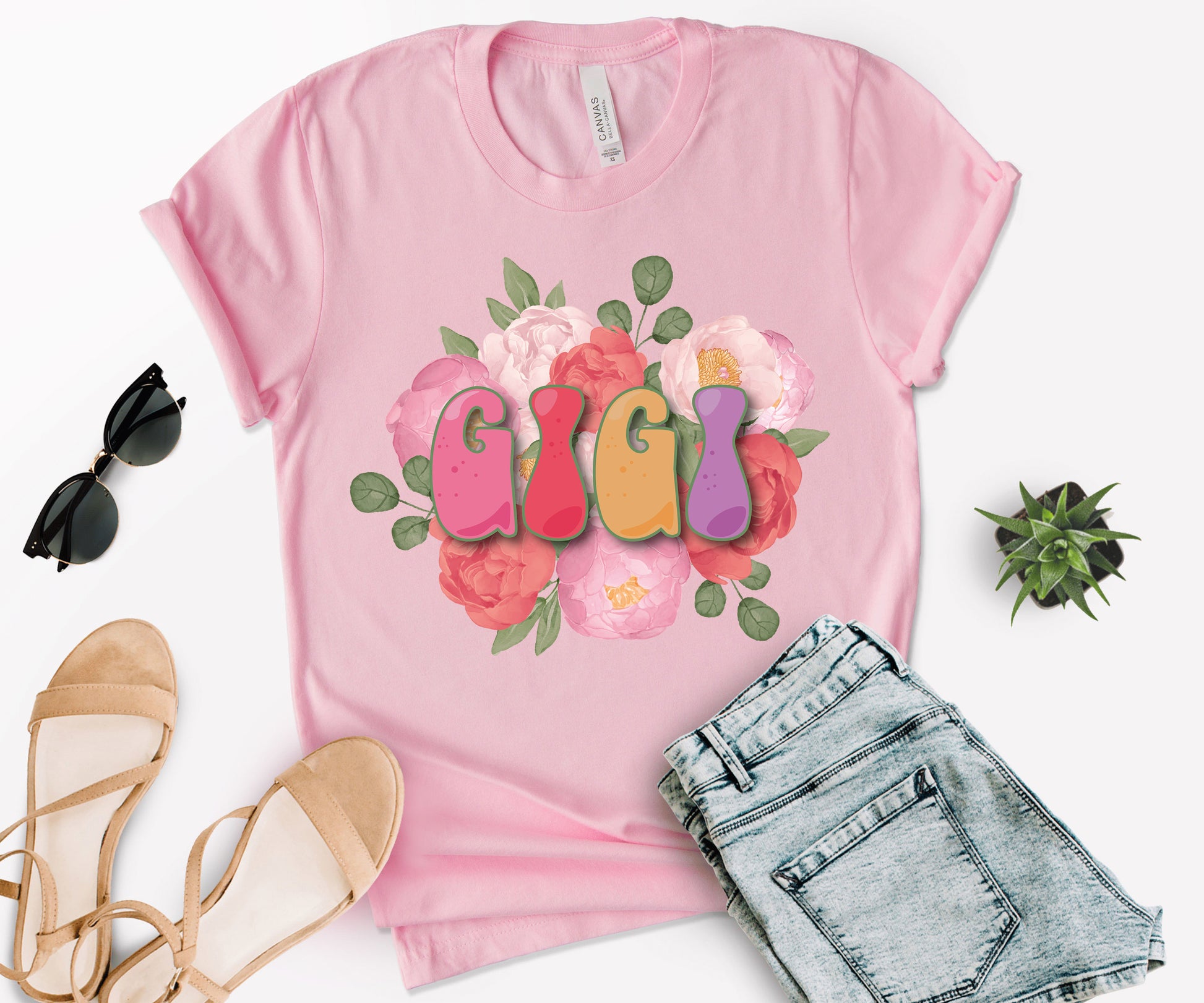 Gigi Shirt, Grandma Floral Shirt, Gigi Shirts for Grandma-newamarketing