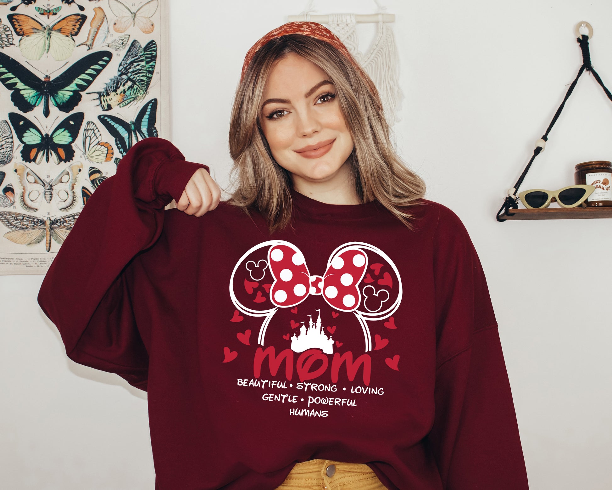 Minnie Mouse Sweatshirt, Minnie Mouse Hoodie, Womens Minnie Sweatshirt-newamarketing