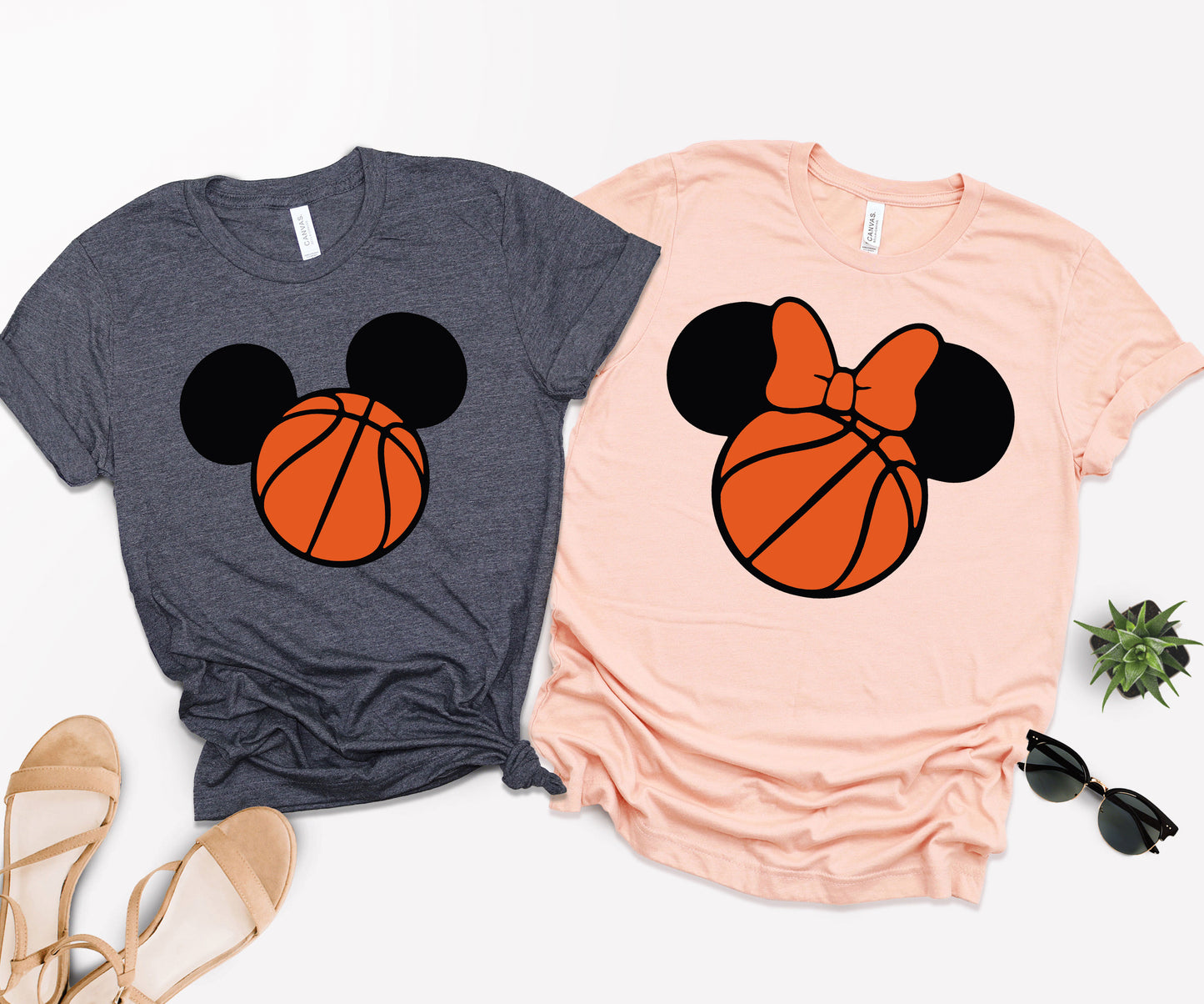 Mickey Basketball Shirt, Disney Basketball Shirt, Mickey Head Shirt-newamarketing