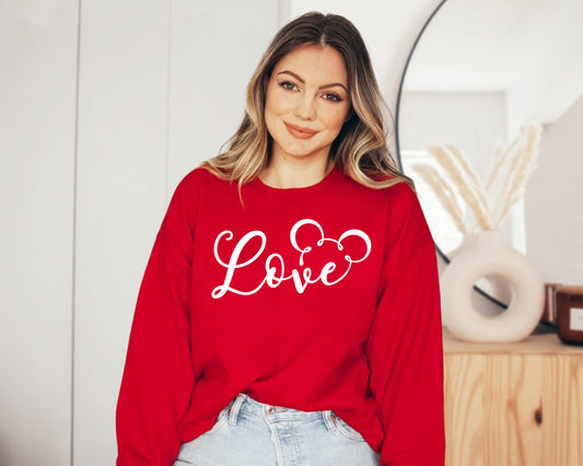 Disney Love Sweatshirt, Disney Mickey Hoodie, Love Sweater-newamarketing