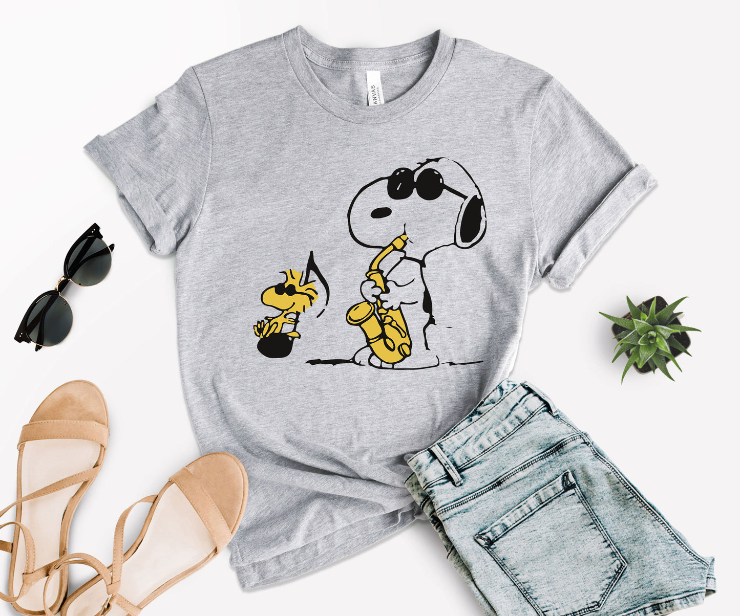 Snoppy Saxophone Shirt, Funny Saxophone Shirts ,Snoopy Peanuts Shirt -newamarketing