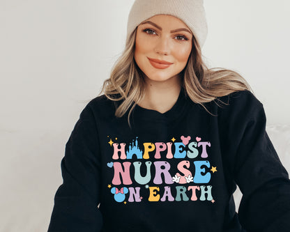 Happiest Place on Earth Sweatshirt, Hoodie for Nurse, Nurse Sweatshirt-newamarketing