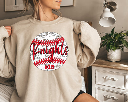 Custom Softball Hoodie, Personalized Baseball Sweatshirt, Vintage Baseball Sweaters-newamarketing