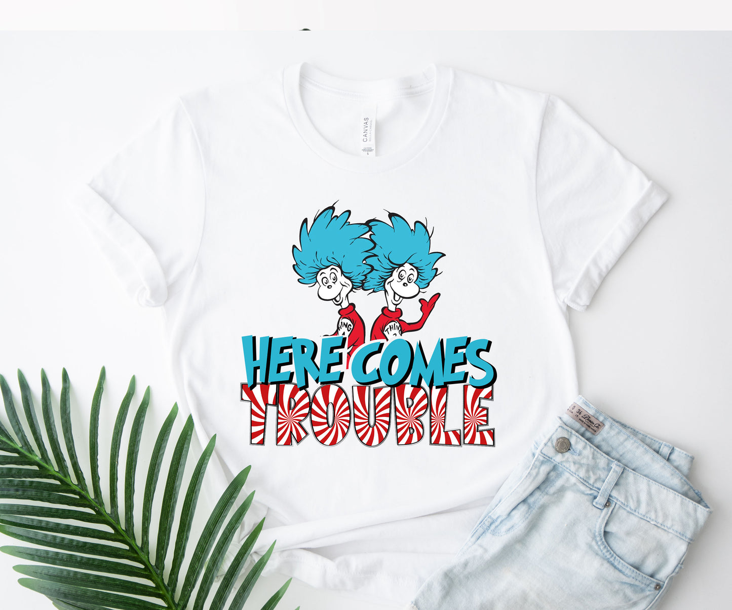 Here Comes Trouble Shirt, Thing 1 Thing 2 T-Shirt, Reading Lovers Gifts-newamarketing