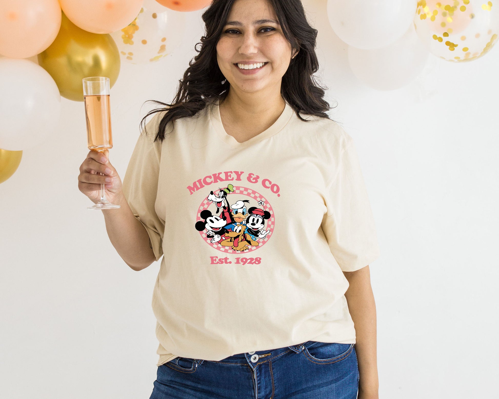 Mickey & Co Shirt, Mickey Mouse, Vintage Mickey And Friends Shirt-newamarketing