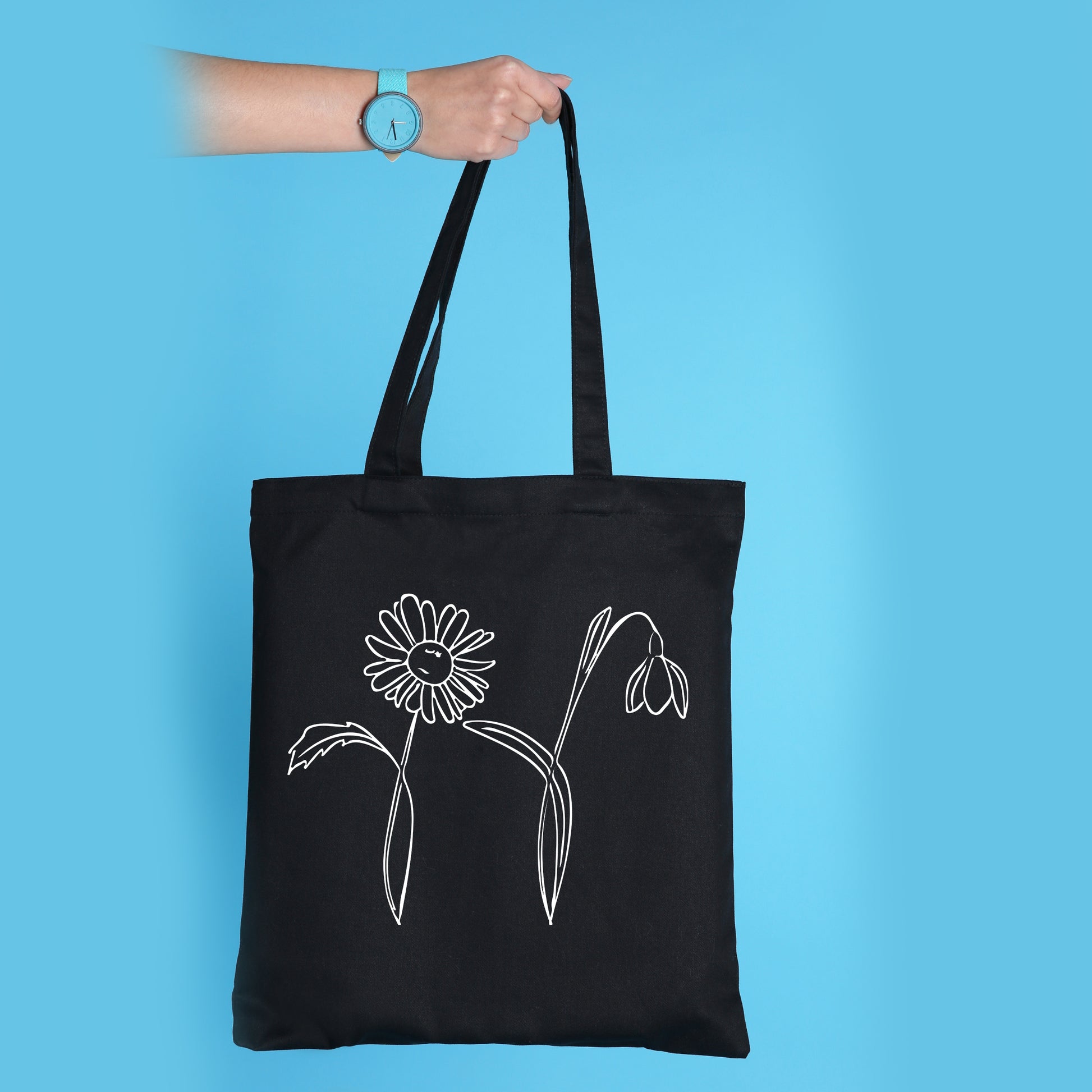 Birth Month Flower, Custom Tote Bag, Birthday Tote Bags-newamarketing