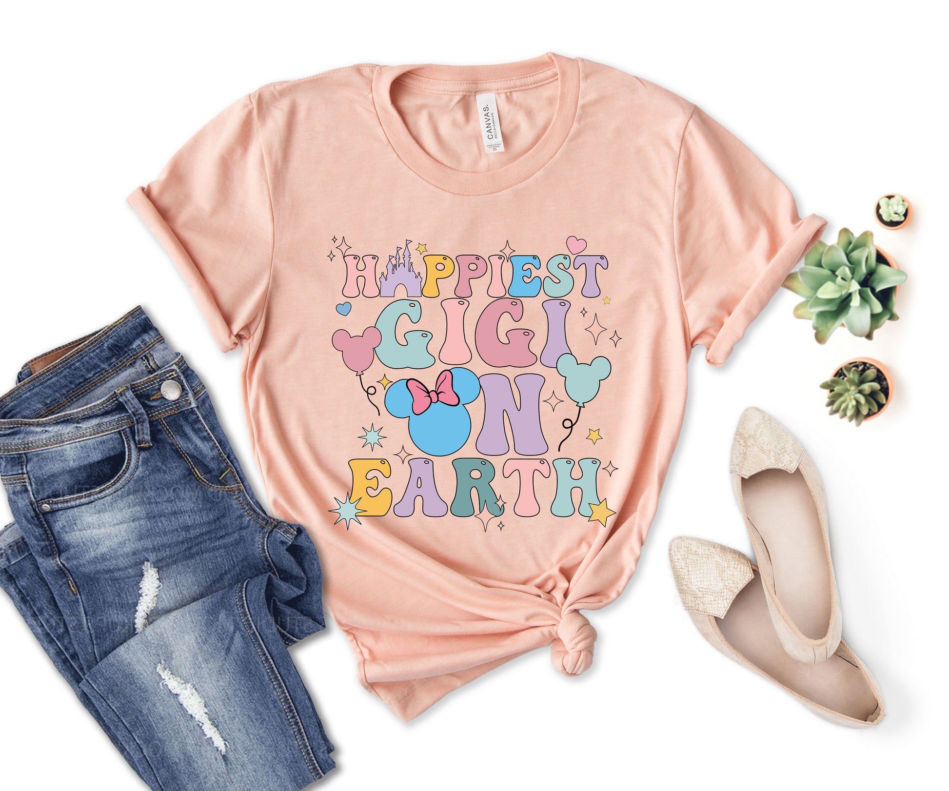 Happiest Gigi on Earth Shirt, Disney Grandma Shirt, Gigi Disney Shirt-newamarketing