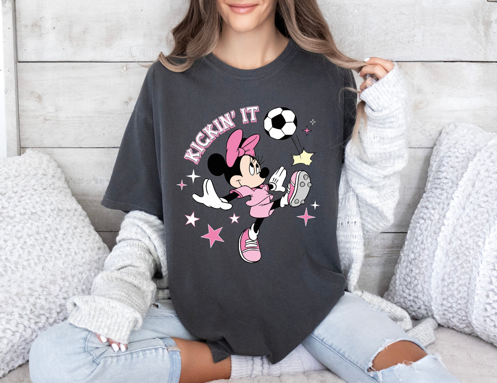 Comfort Colors T-Shirt, Disney Football Shirt, Disney Soccer Shirt-newamarketing