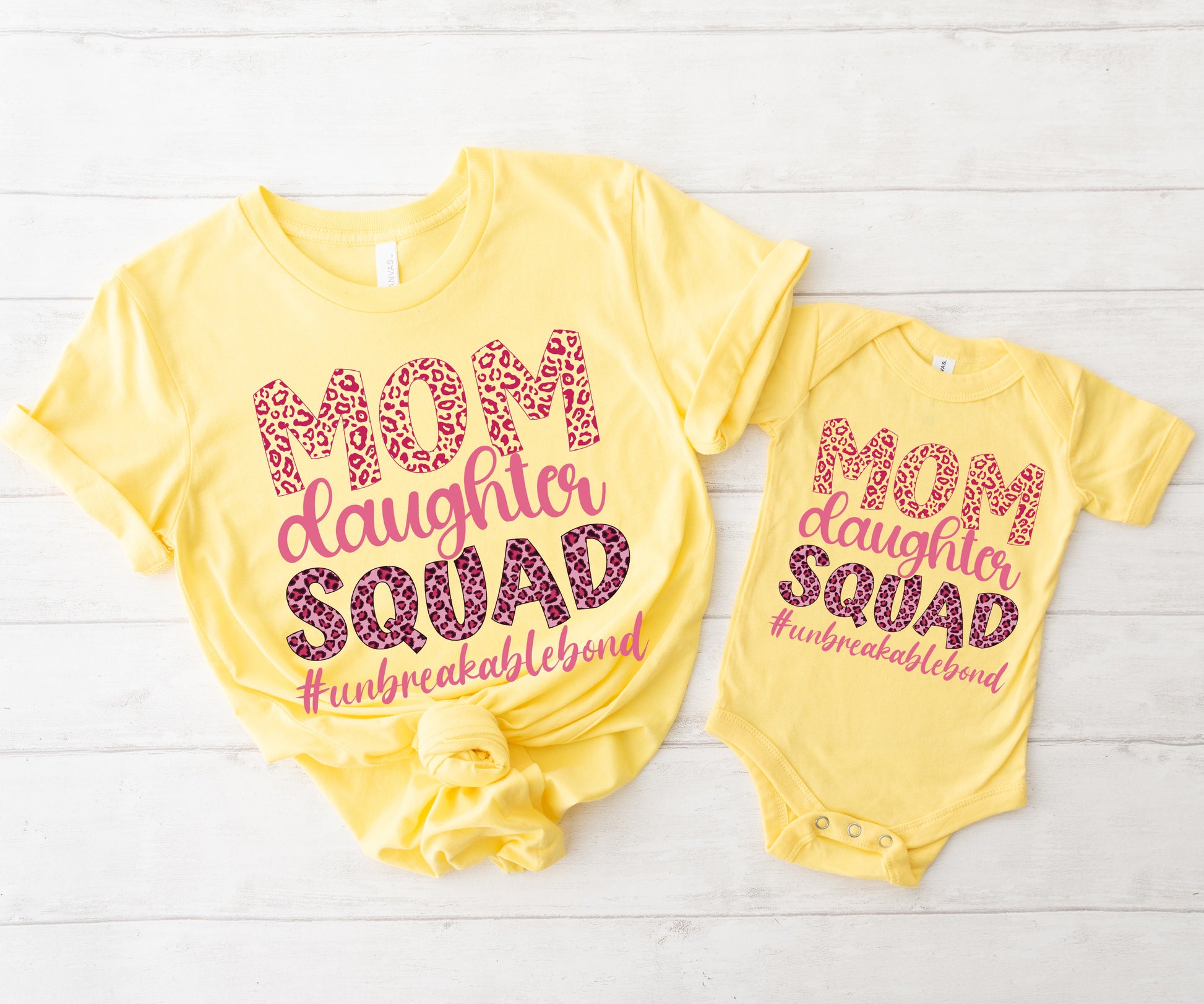 Mom Daughter Squad Shirts, Matching Mommy and Me Outfits, Mom Squad Shirts-newamarketing