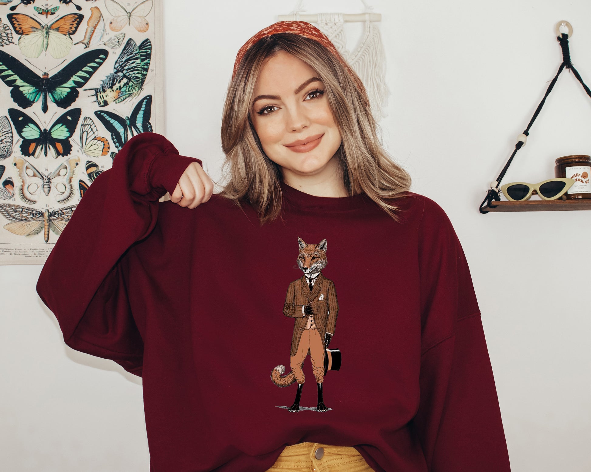 Fox Sweatshirt, Hoodies with Animals, Fox Sweatshirt Womens-newamarketing