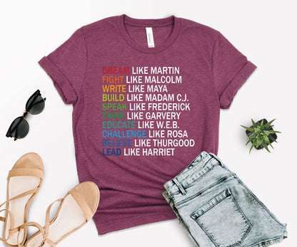 Dream Like Martin Shirt, Martin Luther King T-Shirt, Black History Month Shirt-newamarketing