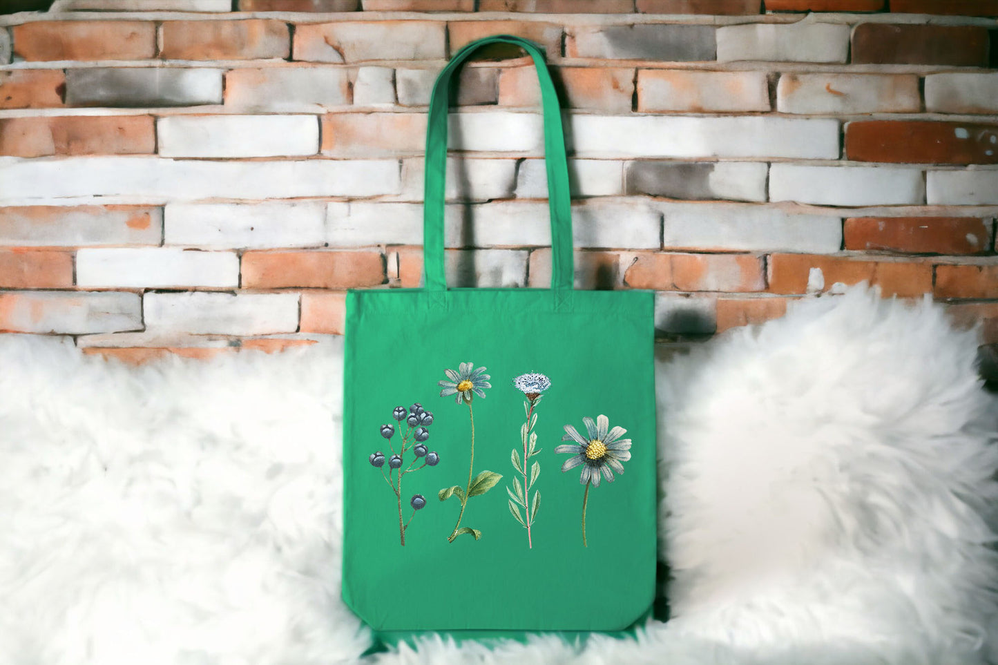 Floral Tote Bag, Tote Bag Flower Design, Cute Flower Tote Bag-newamarketing