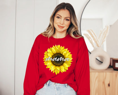 Sunflower Hoodie, Floral Mama Sweatshirt, Sunflower Sweatshirt-newamarketing