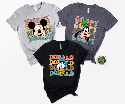 Mickey and Friends Shirts, Disney Characters Shirt, Disney Retro Shirts-newamarketing