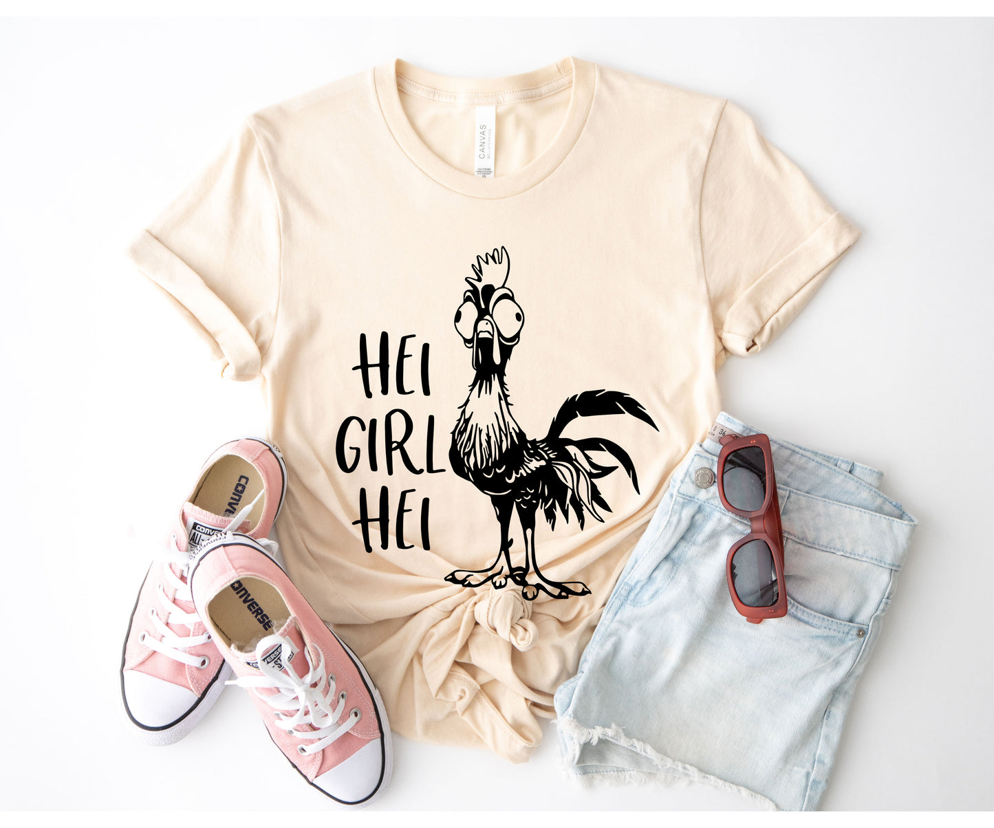 Disney Hei Hei Shirt, Moana Hei Hei Shirt, Hei Hei Chicken T-shirt-newamarketing