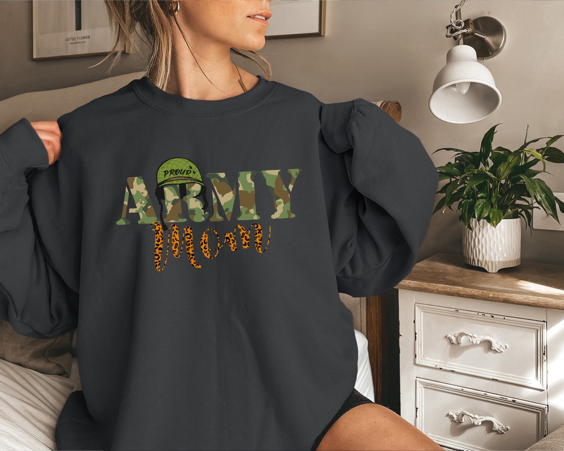 Army Mom Sweatshirt, Gifts For Army Mom, Proud Army Mom Hoodie-newamarketing