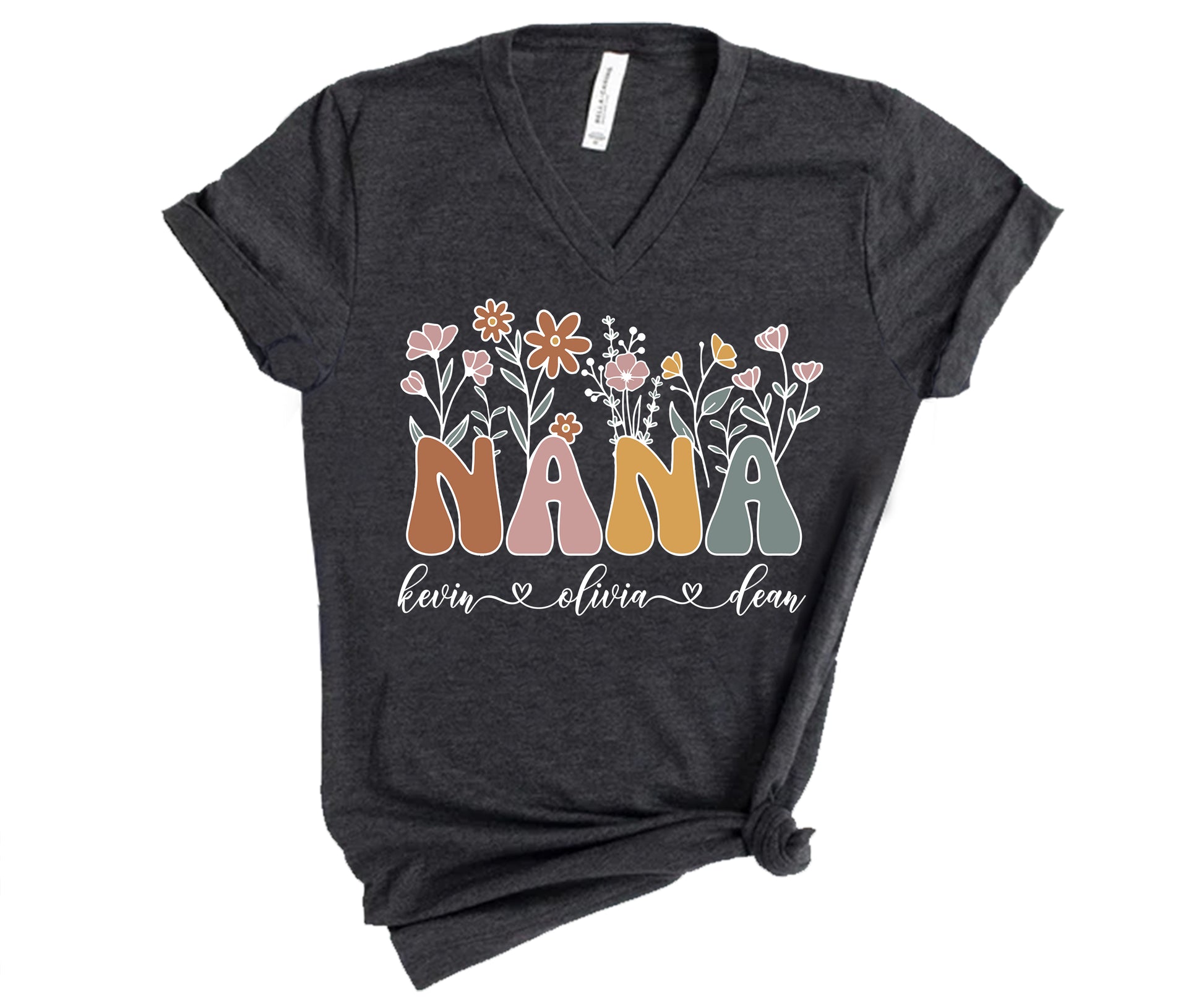 Nana Shirt With Grandkids Names, Personalized Nana Gifts, Nana Shirt With Names-newamarketing