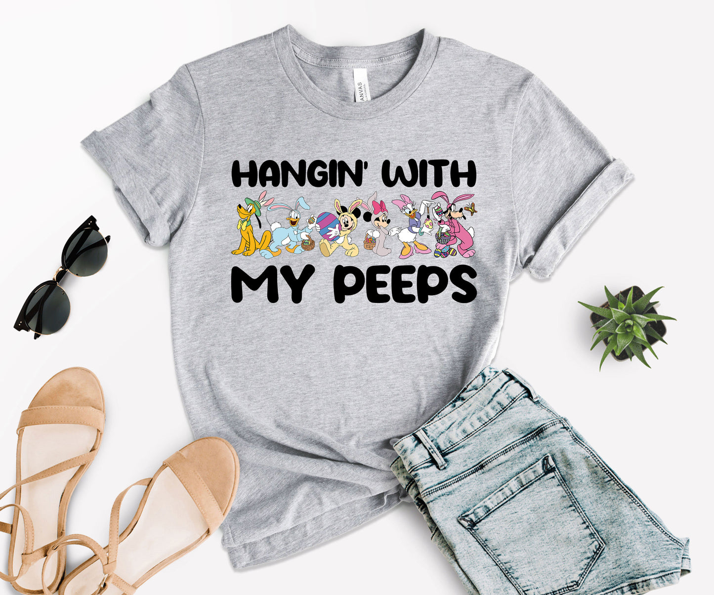 Hangin' With My Peeps Shirt, Disney Easter T-Shirts, Happy Easter Disney-newamarketing