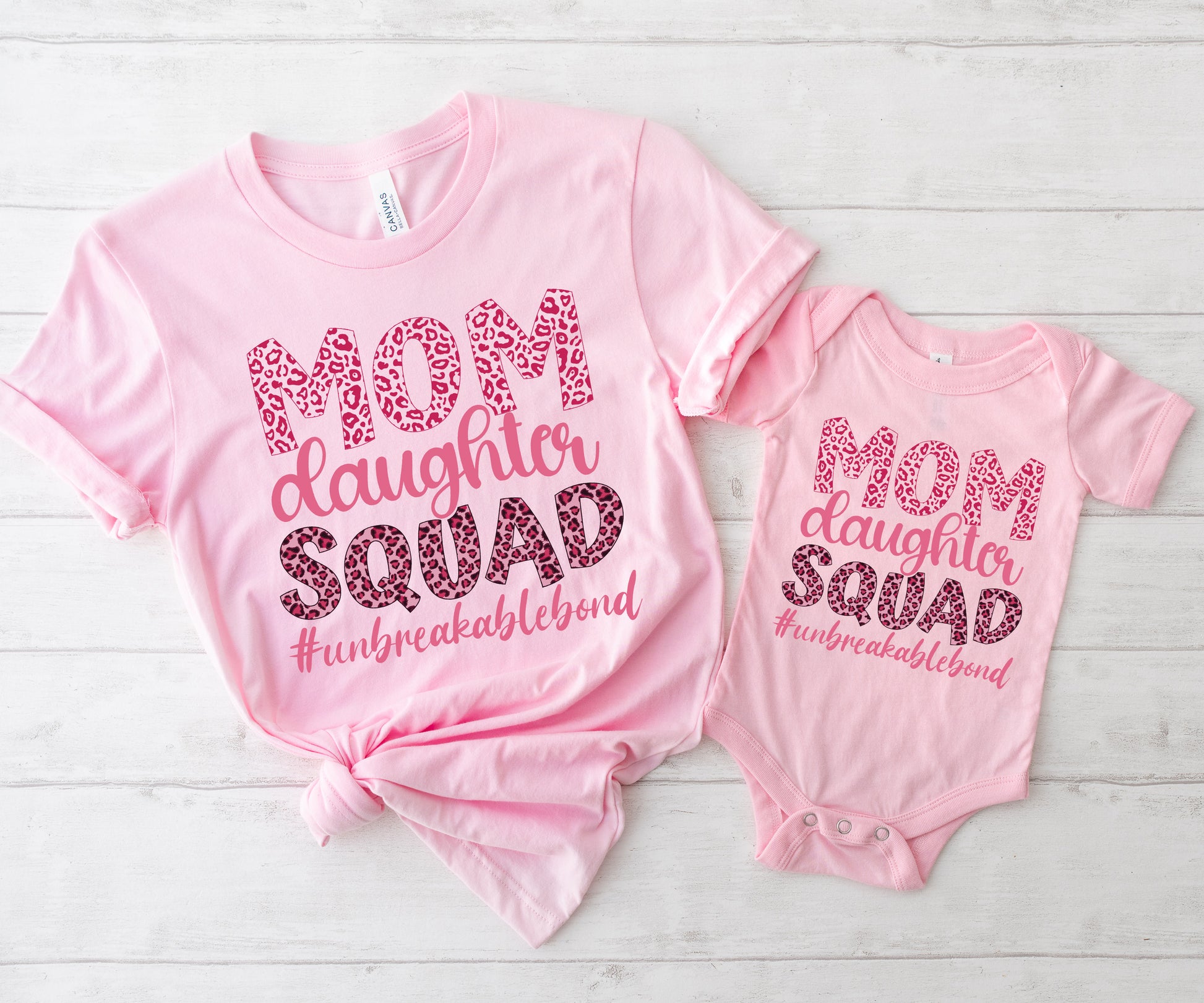Mom Daughter Squad Shirts, Matching Mommy and Me Outfits, Mom Squad Shirts-newamarketing