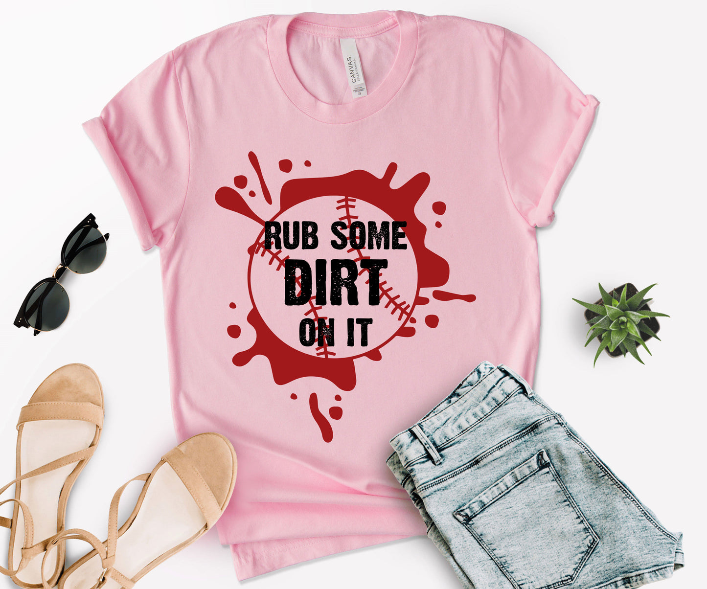 Baseball Shirt For Mom, Rub Some Dirt On It Baseball Shirt, Baseball Mom Tee-newamarketing