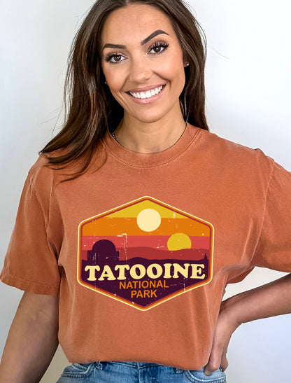 Comfort Color T-Shirts, Tatooine National Park Shirt, Camping Shirt Media-newamarketing