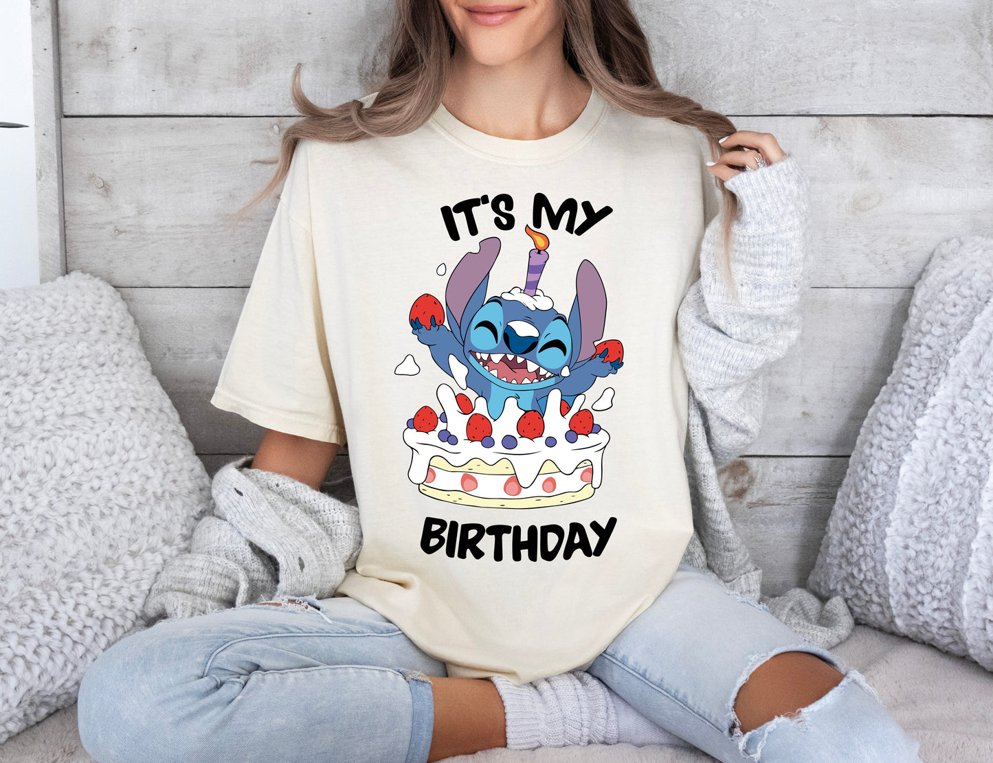 Comfort Color T-Shirt, Its My Birthday Stitch Shirt, Disney Stitch Birthday Shirt-newamarketing