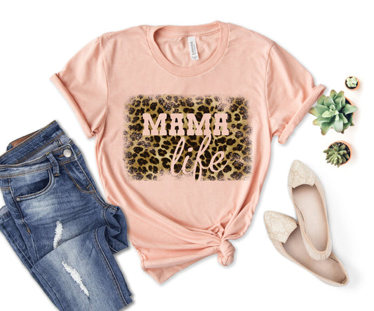 Leopard Mom Life Shirt, Mom Life T-shirt, Leopard Mama Shirt-newamarketing