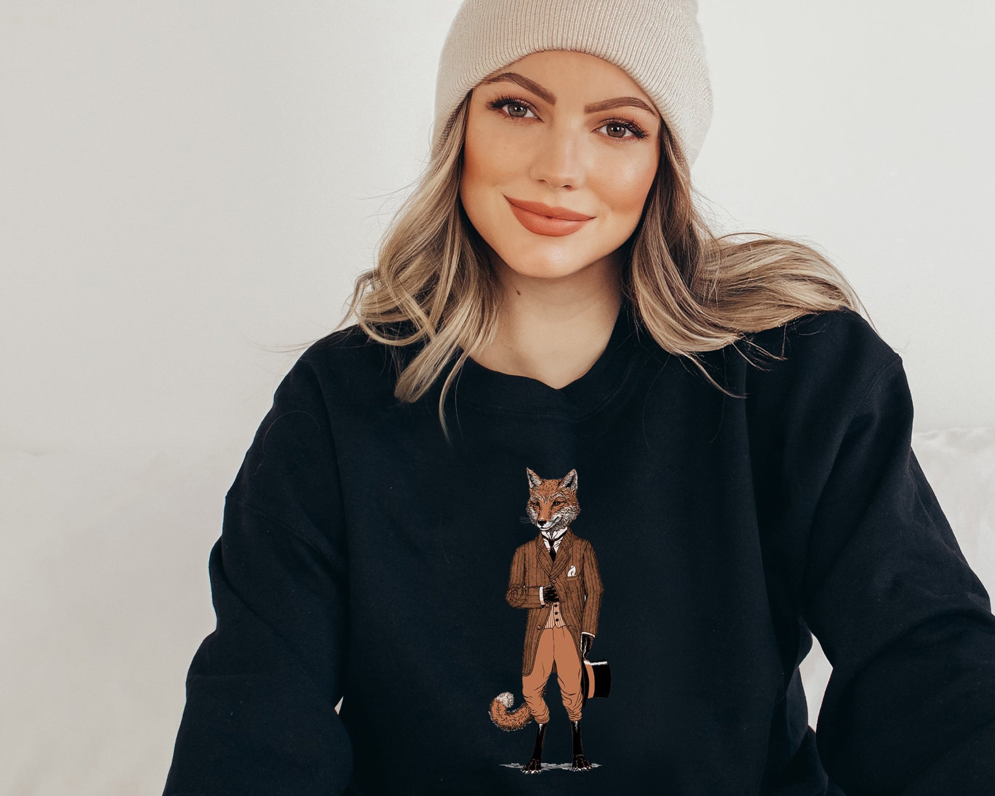 Fox Sweatshirt, Hoodies with Animals, Fox Sweatshirt Womens-newamarketing