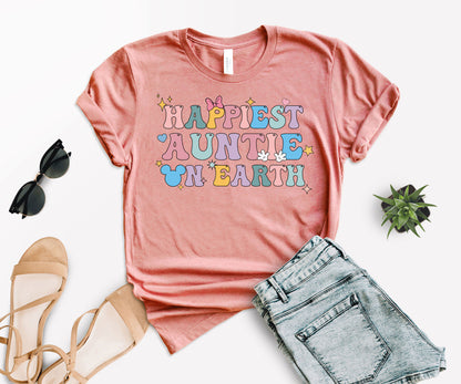 Happiest Aunt on Earth, Happiest Place on Earth Shirt, Auntie Shirts-newamarketing