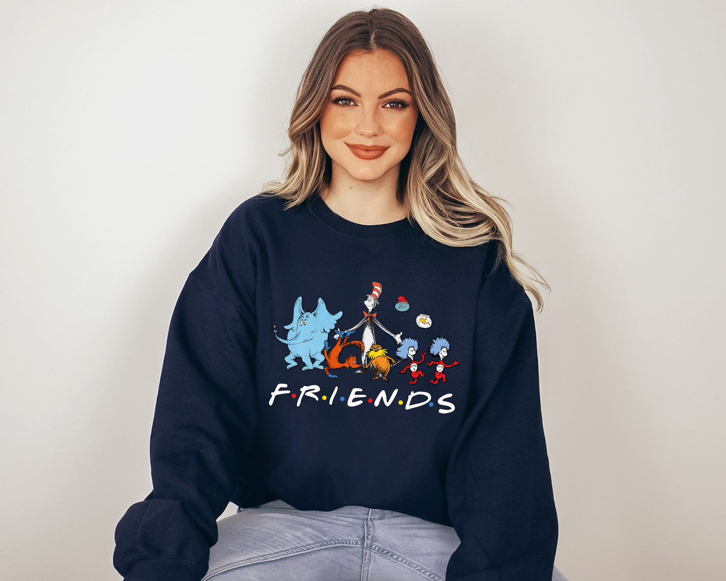 Dr Seuss Friends, Dr Seuss Hoodie, Friends Sweatshirt-newamarketing