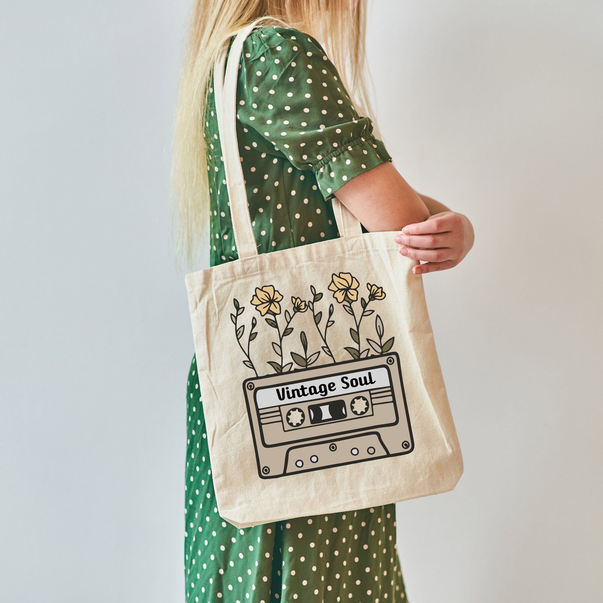 Music Lover Gift, Cassette Tote Bag, Vintage Tote Bags-newamarketing