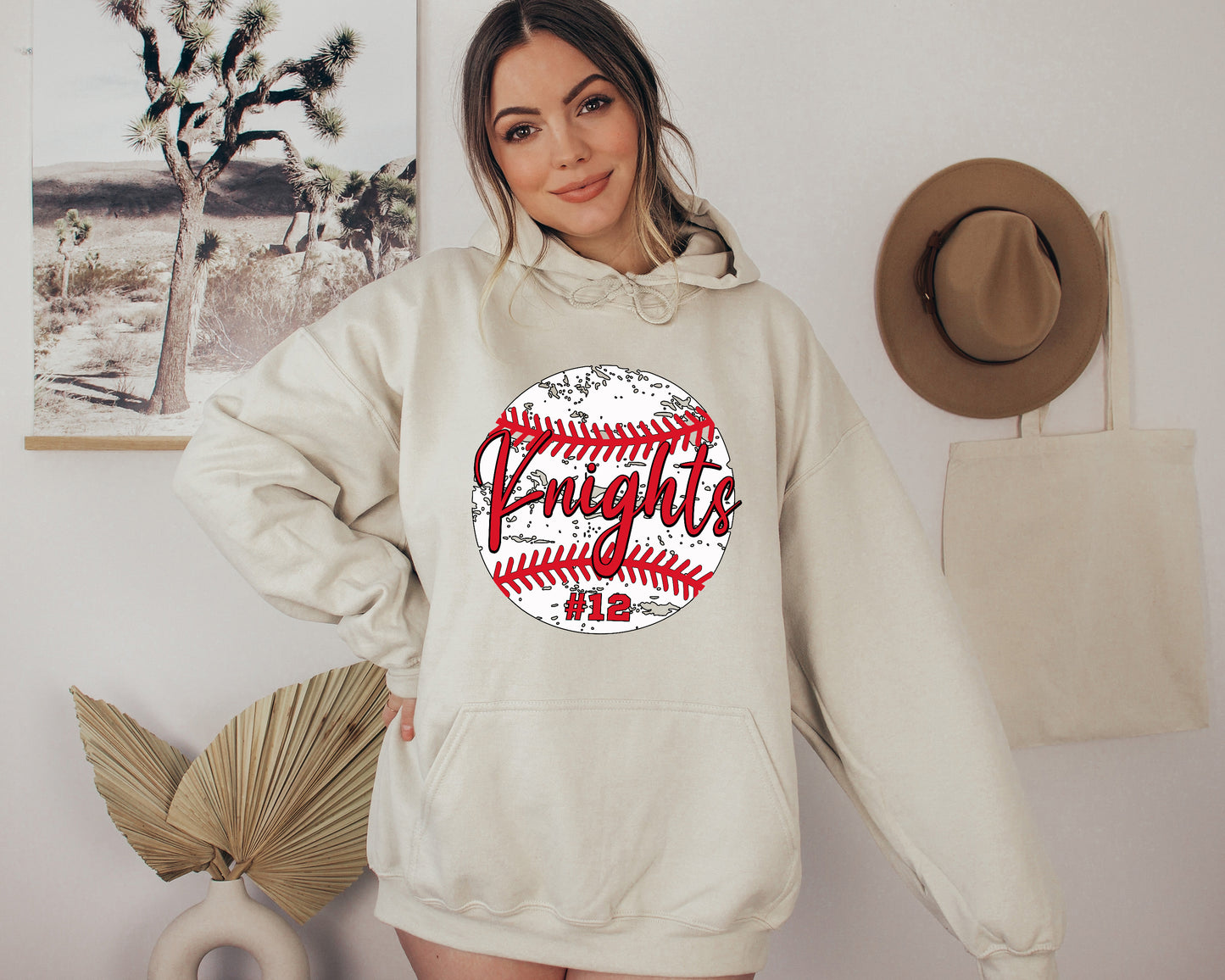 Custom Softball Hoodie, Personalized Baseball Sweatshirt, Vintage Baseball Sweaters-newamarketing