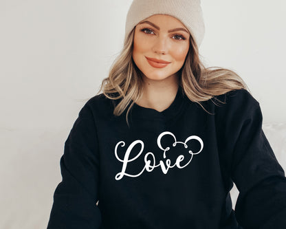 Disney Love Sweatshirt, Disney Mickey Hoodie, Love Sweater-newamarketing